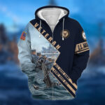 Premium Multiple US Military Services Veteran Zip Hoodie PVC221205 - Image 5
