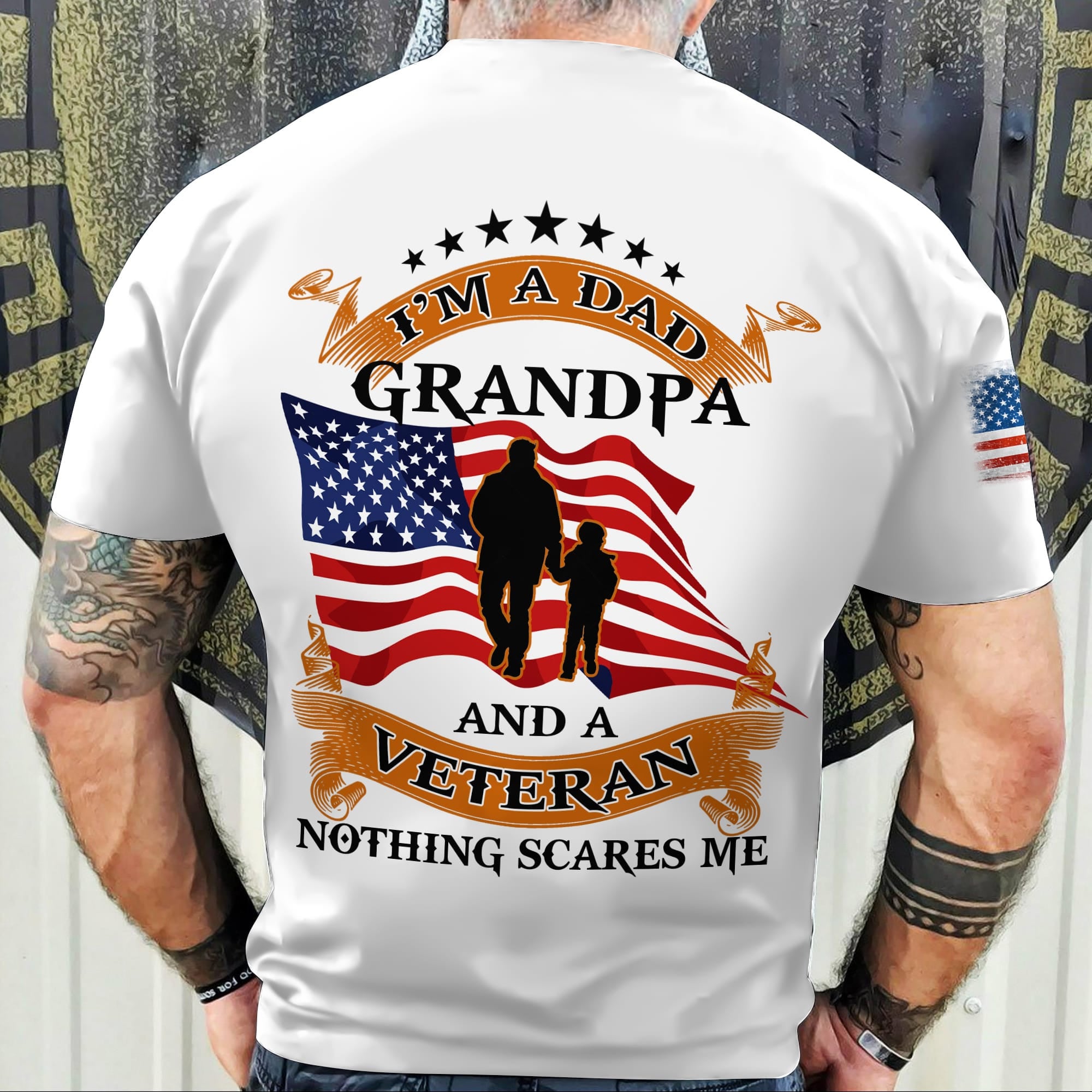 16457633489fd5d2c584.jpg Unique U.S. Veteran T-Shirt PVC170202 - Image 1