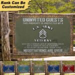 Premium Personalized U.S Veteran Metal Sign PVC060503