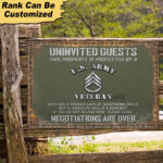 Personalized U.S Veteran Metal Sign CRD060503 - Image 6