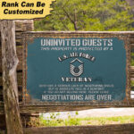 Personalized U.S Veteran Metal Sign CRD060503 - Image 9