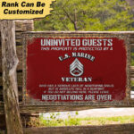 Personalized U.S Veteran Metal Sign CRD060503 - Image 8