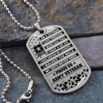 Unique US Veteran Dog Tag - I'm Proud TVNN050901 - Image 2