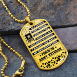 Unique US Veteran Dog Tag - I'm Proud TVNN050901 - Image 3