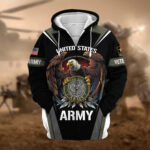 Premium Honoring All Who Served US Veteran Zip Hoodie NPVC200901 - Image 2