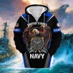 Premium Honoring All Who Served US Veteran Zip Hoodie NPVC200901 - Image 7