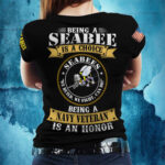 United States Female Veteran T-Shirt DSYF190710 - Image 6