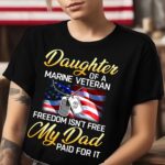 Premium Daughter Of Marine Veteran T-Shirt APV021110 - Image 2