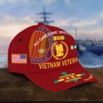 Vietnam Veteran Hat, Personalized Cap Gift For Gift For Veterans Day, Father's Day, Memorial Day VPVC0011 - Image 5