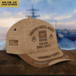 US Army Veteran Cap, Custom Name, Rank, Years Of Service Gift For Veterans Day, Father's Day, Memorial Day VPVC000701 - Image 2