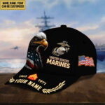 Premium Personalized USMC Veteran Cap, Hat For Marine Veteran VPVC002203 - Image 3