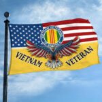 Unique Vietnam Veteran Grommet Flag, Gift For Vietnam Veteran VPVC104606 - Image 3
