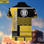 Premium Custom Name, Rank Vietnam Veteran Polo Shirt, Gift for Vietnam Veteran VPVC201006 - Image 2