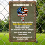 Premium US Veterans Metal Sign APVC040602 - Image 2