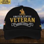 Premium Custom US Veteran Embroidered Cap, Hat for US Veteran, Gifts for Dad, for Husband VPVC300207