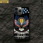 Premium Custom Name, Rank Vietnam Veteran Phone Case, Gifts For Vietnam Veteran, Gifts For Dad, For Husband VPVC500506 - Image 2
