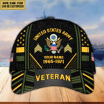 Custom Name, Rank, Years Of Service US Veterans Cap ESYF060801 - Image 2