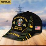 Custom Name, Rank, Years Of Service US Veterans Cap ESYF060801 - Image 4