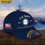 US Navy Veteran Cap, Custom Name Rank, Year, Gifts for Navy Veteran YSYF003902 - Image 2