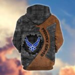 Premium USAF Veterans Zip Hoodie VPVC603904, Gifts For Air Force Veteran - Image 3