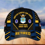 Premium Custom Name, Rank, Years Of Service US Retired Cap BPVC301010 - Image 27