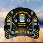 Premium Custom Name, Rank, Years Of Service US Retired Cap BPVC301010 - Image 24