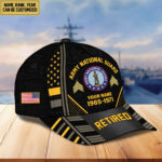 Premium Custom Name, Rank, Years Of Service US Retired Cap BPVC301010 - Image 8