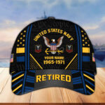 Premium Custom Name, Rank, Years Of Service US Retired Cap BPVC301010 - Image 12