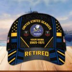 Premium Custom Name, Rank, Years Of Service US Retired Cap BPVC301010 - Image 15
