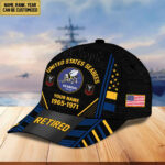 Premium Custom Name, Rank, Years Of Service US Retired Cap BPVC301010 - Image 16