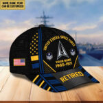 Premium Custom Name, Rank, Years Of Service US Retired Cap BPVC301010 - Image 32