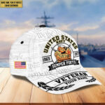 US Navy Veteran Custom Cap YSYF005602, Gifts For Navy Veteran, Best Gifts On Independence Day, Veterans Day. - Image 2