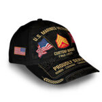 Unique Custom Name, Rank, Year, USMC Cap VPVC007403, Gifts For Marine Veteran, Gifts For Dad, For Husband, Best Gifts On Father's Day, Independence Day, Veterans Day. - Image 2