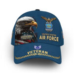 Premium USAF Cap VPVC007704, Custom Name, Rank, Year, Gifts For Air Force Veteran, Best Gifts On Father's Day, Armed Forces Day, Independence Day, Veterans Day.