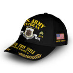 Unique Custom Name, Rank, Year, US Army Cap VPVC009001, Gifts For Army Veteran, Gifts For Dad, For Husband, Best Gifts On Father's Day, Independence Day, Veterans Day. - Image 3