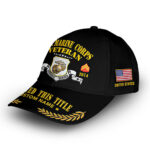 Unique Custom Name, Rank, Year, USMC Cap VPVC009003, Gifts For Marine Veteran, Gifts For Dad, For Husband, Best Gifts On Father's Day, Independence Day, Veterans Day. - Image 3