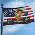 Premium USCG Grommet Flag VPVC108905, Custom Name, Rank, Year, Gifts For Coast Guard Veteran, Best Gifts On Father's Day, Armed Forces Day, Independence Day, Veterans Day. - Image 3