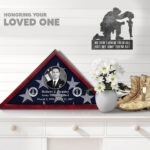 Premium Personalized Flag Case BPVC120301, Flag Box for American Veteran Flag 9.5 X 5 Feet, Flag Display Case for Burial, Flag Wall Mounted, Flag to Display Folded - Image 7