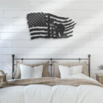 Premium US Veteran Metal Signs VPVC901165, Gifts For US Veteran, US Soldier Kneeling Praying At Memorial Cross Metal Wall Art USA Fallen Soldier Sign Veteran Patriotic Decor - Image 3