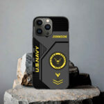 Premium US Navy Phone Case VPVC506602, Custom Name, Rank, Gifts For Navy Veteran, Best Gifts On Father's Day, Armed Forces Day, Independence Day, Veterans Day.