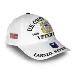 Premium Custom USCG Cap VPVC014305, Gifts For Coast Guard Veteran, Best Gifts On Father's Day, Armed Forces Day, Independence Day, Veterans Day. - Image 3