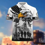 Premium US Veterans Polo Shirt BPHN090411, Gifts For US Veterans, Gifts On Memorial Day, Father's Day, Armed Forces Day, Veterans Day. - Image 8