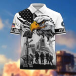 Premium US Veterans Polo Shirt BPHN090411, Gifts For US Veterans, Gifts On Memorial Day, Father's Day, Armed Forces Day, Veterans Day. - Image 23