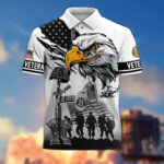 Premium US Veterans Polo Shirt BPHN090411, Gifts For US Veterans, Gifts On Memorial Day, Father's Day, Armed Forces Day, Veterans Day. - Image 29
