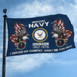 Premium Custom US Navy Grommet Flag VPVC108402, Gifts For Navy Veteran, Gifts For Dad, For Husband, Best Gifts On Father's Day, Armed Forces Day, Independence Day, Veterans Day. - Image 2