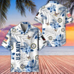 Unique Custom Name, Rank, US Navy Hawaiian Shirt VPVC406202, Gifts For Navy Veteran, Best Gifts On Father's Day, Independence Day, Veterans Day. - Image 3