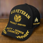 Premium Custom Name, Rank, Embroidered US Veterans Hats CPVC090704, 250th Anniversary, Gift For US Veterans, Gifts On Veterans Day. - Image 19