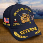 Premium Embroidered US Veterans Hats CPVC090703, Custom Name, Rank & Years Of Sevice, Gift for US Veterans, Gift on Veterans Day - Image 6