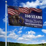 Premium 250th Anniversary US Grommet Flag VPVC120007, Gifts For US Veteran, Best Gifts On Father's Day, Veterans Day. - Image 2