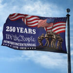Premium 250th Anniversary US Grommet Flag VPVC120007, Gifts For US Veteran, Best Gifts On Father's Day, Veterans Day. - Image 3